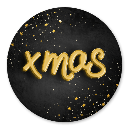 Folieballon xmas met sterren